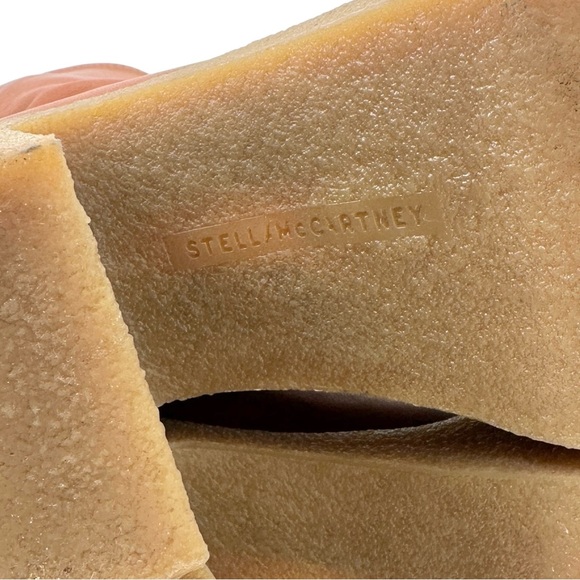 Stella McCartney Skyla Stretch Brown Vegan Leather Chunky Platform Ankle Boots - Picture 12 of 14